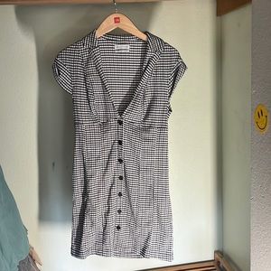 Urban outfitters Black and white plaid dress